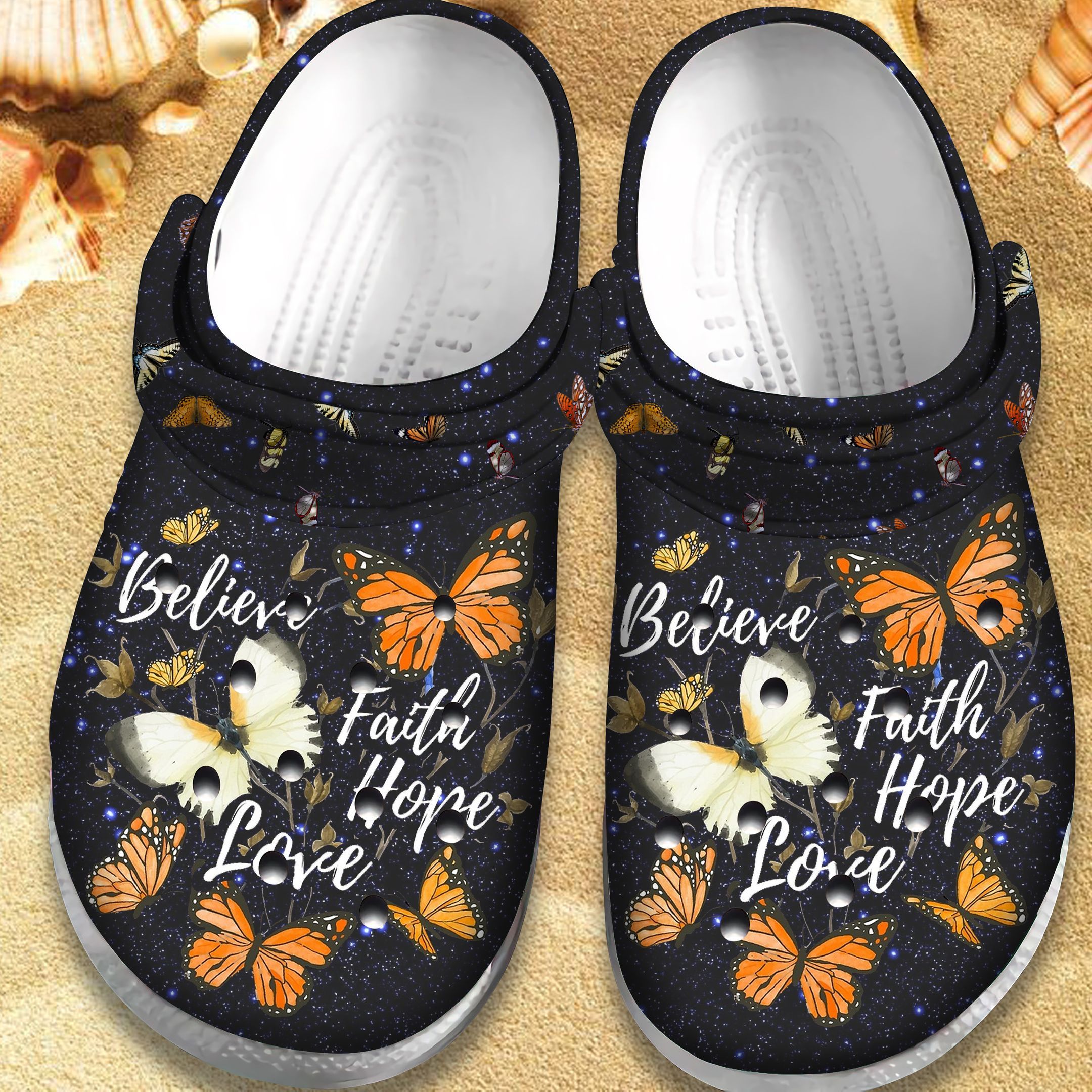 Believe Faith Hope Love Shoes – Butterfly Crocs Clog Crocbland Clog Gift For Woman Girl Grandma Mother Daughter Sister Believe Faith Hope Love Shoes – Butterfly Crocs Clog Crocbland Clog Gift For Woman Girl Grandma Mother Daughter Sister