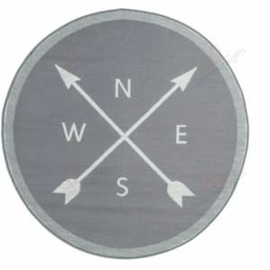 Bergen Gray Round Carpet Floor Rug Living Room Bedroom Decor Round Area Rug Carpet