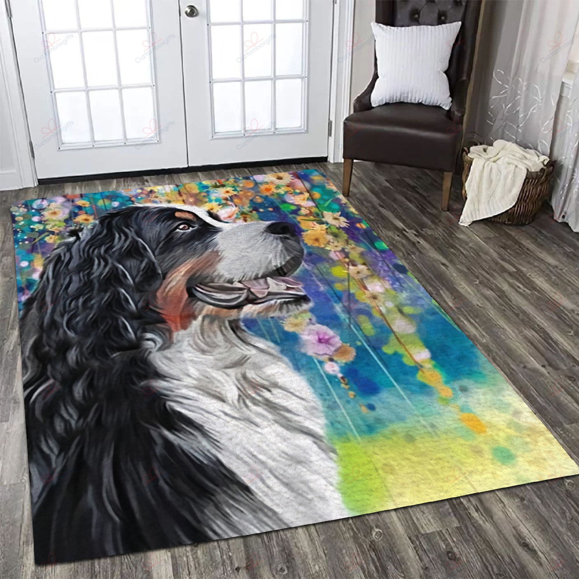 Bernese Mountain In Fairy Land Rug Sport Decor Gift Floor Decor Living Room Carpet Rug Area Rug - c945bc880127 Bernese Mountain In Fairy Land Rug Sport Decor Gift Floor Decor Living Room Carpet Rug Area Rug - c945bc880127