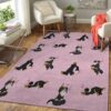 Bernese Mountain Pink Heart Rug Sport Decor Gift Floor Decor Living Room Carpet Rug Area Rug - fe7d6c685ee8