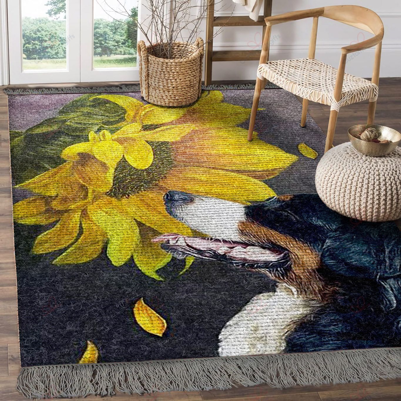 Bernese Mountain Sunflower Rug Sport Decor Gift Floor Decor Living Room Carpet Rug Area Rug - 1454687c6a11 Bernese Mountain Sunflower Rug Sport Decor Gift Floor Decor Living Room Carpet Rug Area Rug - 1454687c6a11