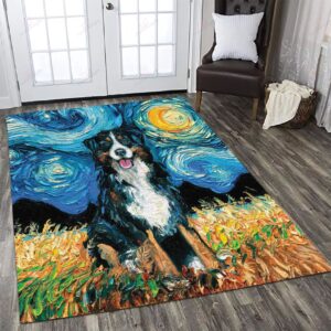 Bernese Mountain Watercolor Rug Sport Decor Gift Floor Decor Living Room Carpet Rug Area Rug - 8bc5423785c4
