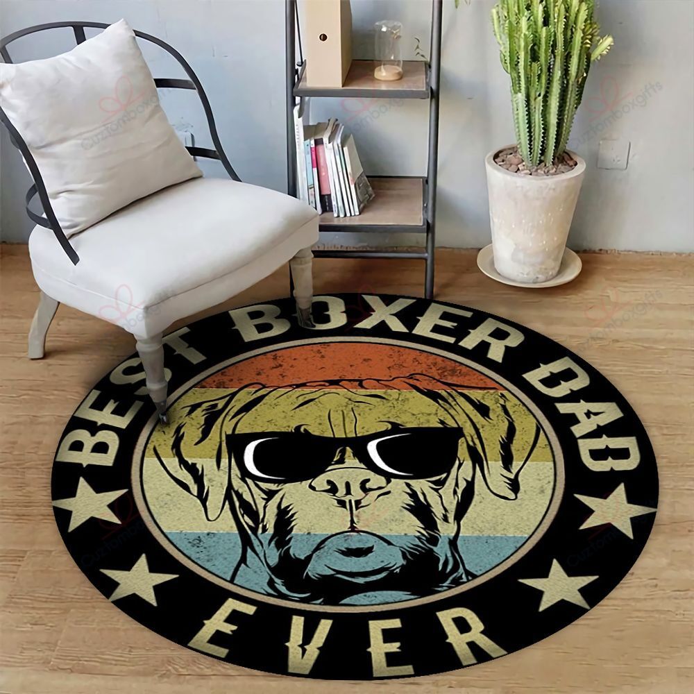 Best Boxer Dad Round Carpet Floor Rug Living Room Bedroom Decor Round Area Rug Carpet Best Boxer Dad Round Carpet Floor Rug Living Room Bedroom Decor Round Area Rug Carpet