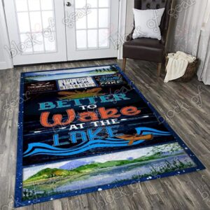 Better To Wake At The Lake Rug Sport Decor Gift Floor Decor Living Room Carpet Rug Area Rug - 3f2af75dd109