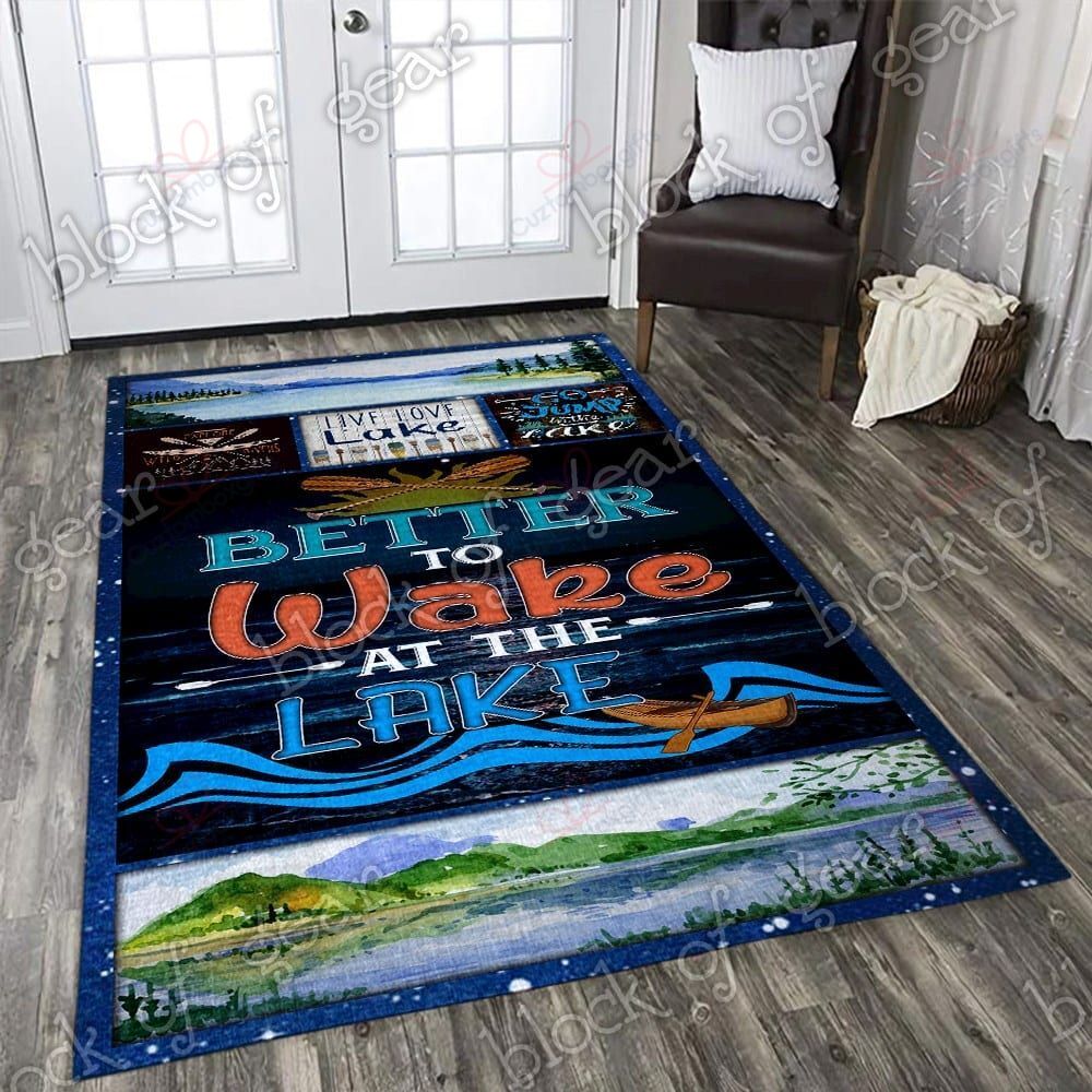 Better To Wake At The Lake Rug Sport Decor Gift Floor Decor Living Room Carpet Rug Area Rug - 3f2af75dd109 Better To Wake At The Lake Rug Sport Decor Gift Floor Decor Living Room Carpet Rug Area Rug - 3f2af75dd109