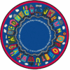 Bible Train Round Carpet Floor Rug Living Room Bedroom Decor Round Area Rug Carpet