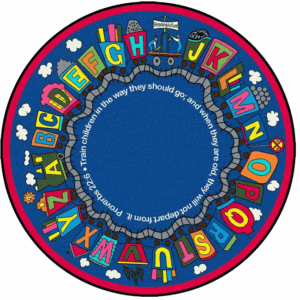 Bible Train Round Carpet Floor Rug Living Room Bedroom Decor Round Area Rug Carpet