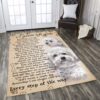 Bichon Frise I Never Left You Rug Sport Decor Gift Floor Decor Living Room Carpet Rug Area Rug - 88b794106acd