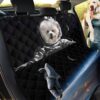 Bichon Frise In Space Car Back Seat Cover Dog Car Seat Covers - a2afc0a4718c