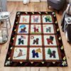 Bichon Poodle Rug Sport Decor Gift Floor Decor Living Room Carpet Rug Area Rug - 9259d6d87cae
