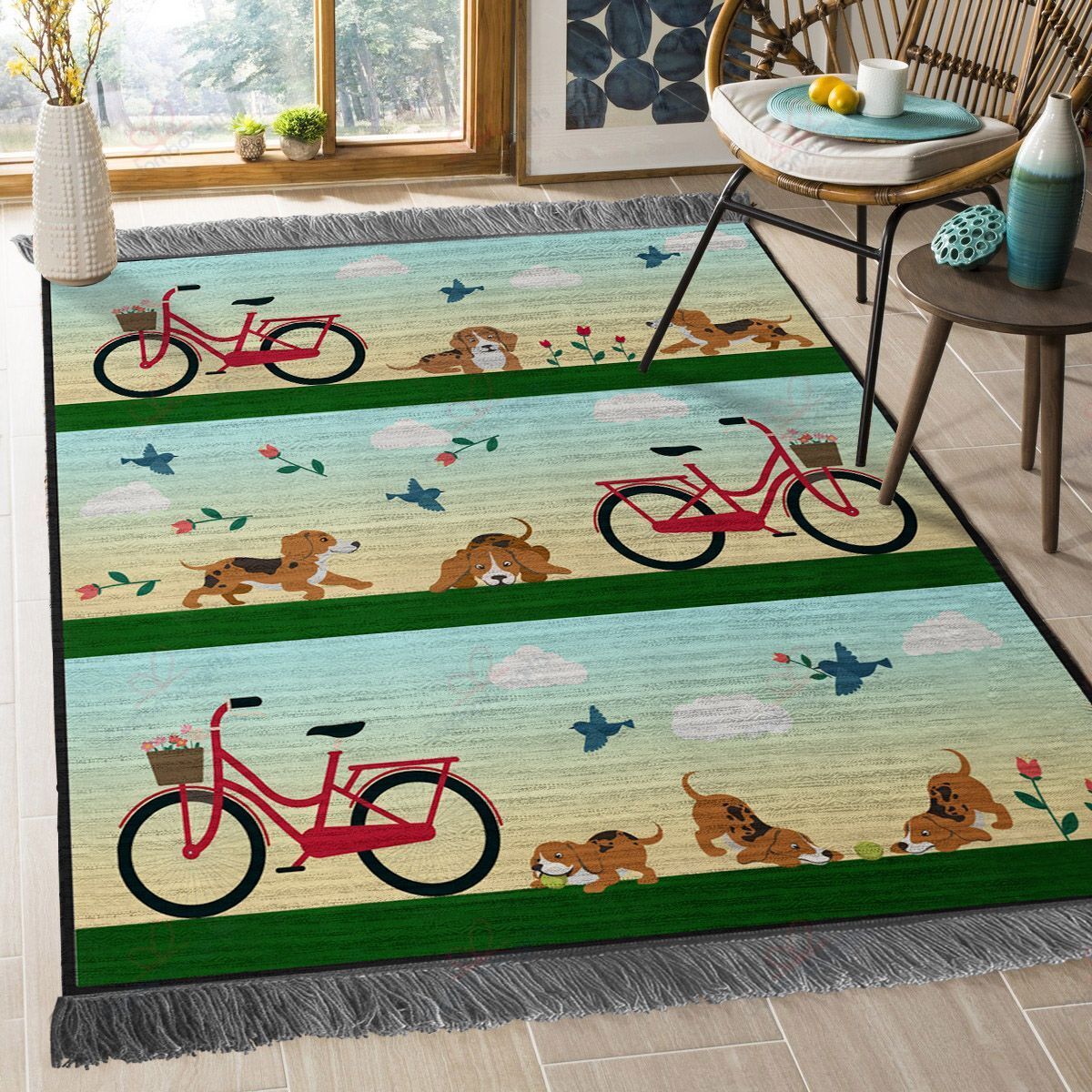 Bicycle And Dog Rug Sport Decor Gift Floor Decor Living Room Carpet Rug Area Rug - 71a320bcfba5 Bicycle And Dog Rug Sport Decor Gift Floor Decor Living Room Carpet Rug Area Rug - 71a320bcfba5