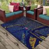 Bicycle Blue Rug Sport Decor Gift Floor Decor Living Room Carpet Rug Area Rug - 57b6a9e56f02
