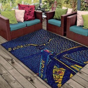 Bicycle Blue Rug Sport Decor Gift Floor Decor Living Room Carpet Rug Area Rug - 57b6a9e56f02