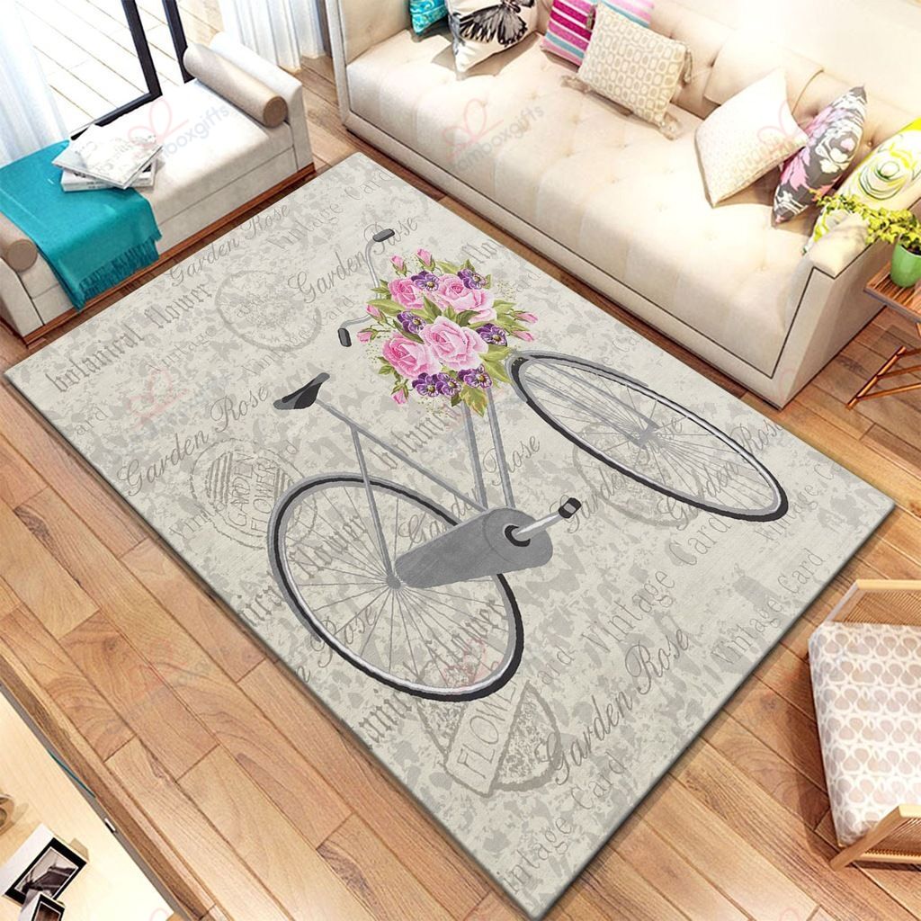 Bicycle Bring Flower To The Post Office Rug Sport Decor Gift Floor Decor Living Room Carpet Rug Area Rug - f21a4aa7dd02 Bicycle Bring Flower To The Post Office Rug Sport Decor Gift Floor Decor Living Room Carpet Rug Area Rug - f21a4aa7dd02