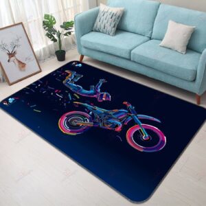 Bicycle Color Rug Sport Decor Gift Floor Decor Living Room Carpet Rug Area Rug - b87e9c52bd8c