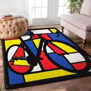 Bicycle Colorful Rug Sport Decor Gift Floor Decor Living Room Carpet Rug Area Rug - cded1a4d2d70