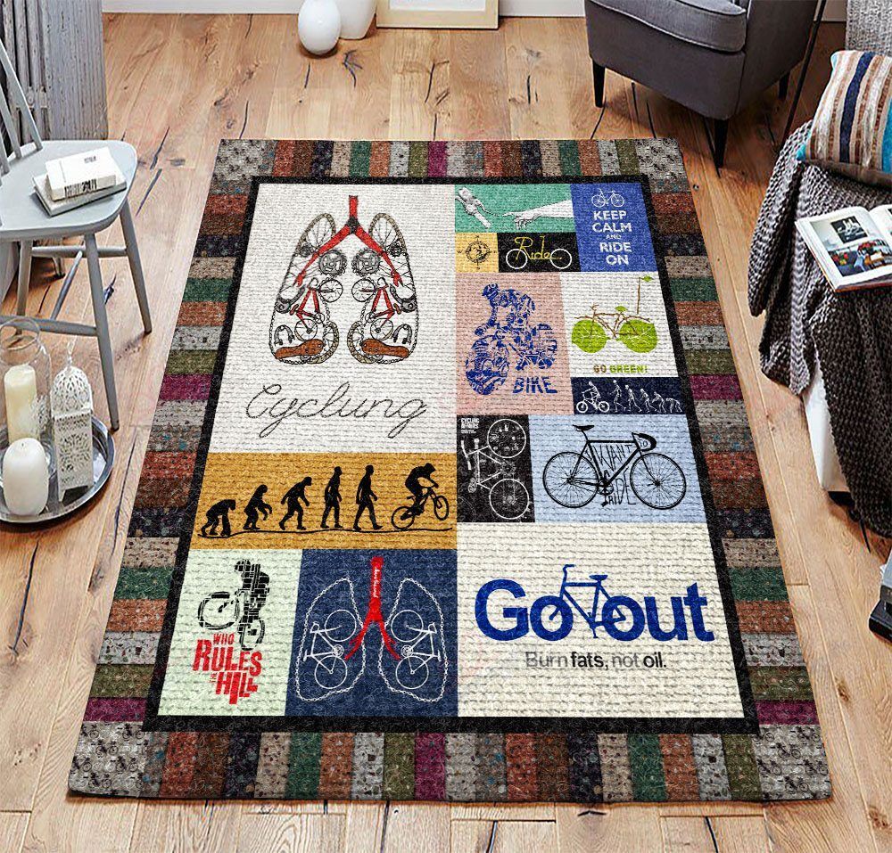 Bicycle Go Out Rug Sport Decor Gift Floor Decor Living Room Carpet Rug Area Rug - 87b9b820124d Bicycle Go Out Rug Sport Decor Gift Floor Decor Living Room Carpet Rug Area Rug - 87b9b820124d
