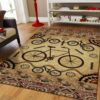 Bicycle Rug Sport Decor Gift Floor Decor Living Room Carpet Rug Area Rug - 69b36ace83f1