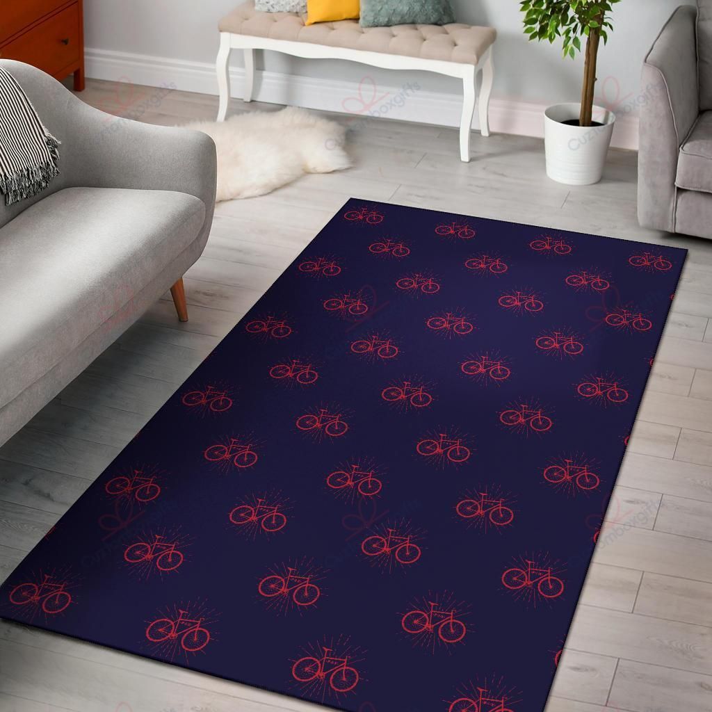 Bicycle Pattern 1 Rug Sport Decor Gift Floor Decor Living Room Carpet Rug Area Rug - d3680f6a3cab Bicycle Pattern 1 Rug Sport Decor Gift Floor Decor Living Room Carpet Rug Area Rug - d3680f6a3cab