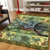 Bicycle Yellow Rug Sport Decor Gift Floor Decor Living Room Carpet Rug Area Rug - f5699339b414
