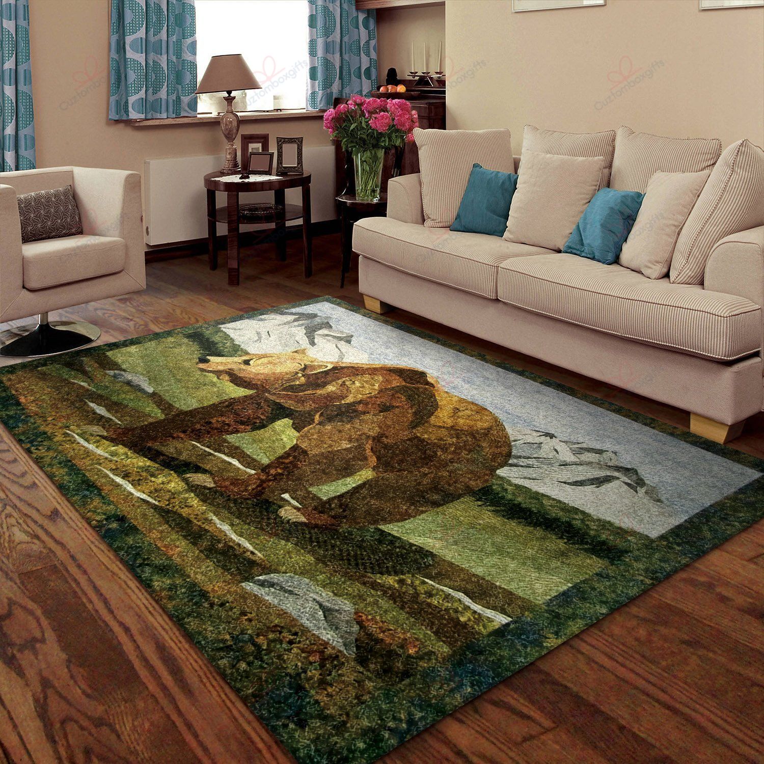 Big Bear Rug Sport Decor Gift Floor Decor Living Room Carpet Rug Area Rug - 9e5bb953f017 Big Bear Rug Sport Decor Gift Floor Decor Living Room Carpet Rug Area Rug - 9e5bb953f017