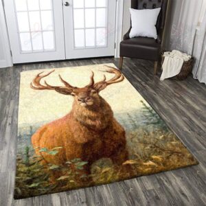 Big Deer Pattern Rug Sport Decor Gift Floor Decor Living Room Carpet Rug Area Rug - 0bbca869d2e2