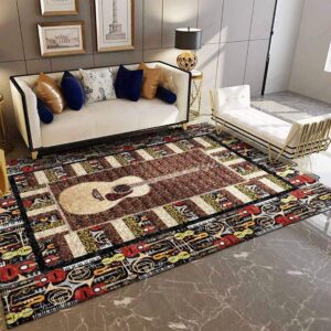 Big Guitar Rug Sport Decor Gift Floor Decor Living Room Carpet Rug Area Rug - 83560017905e