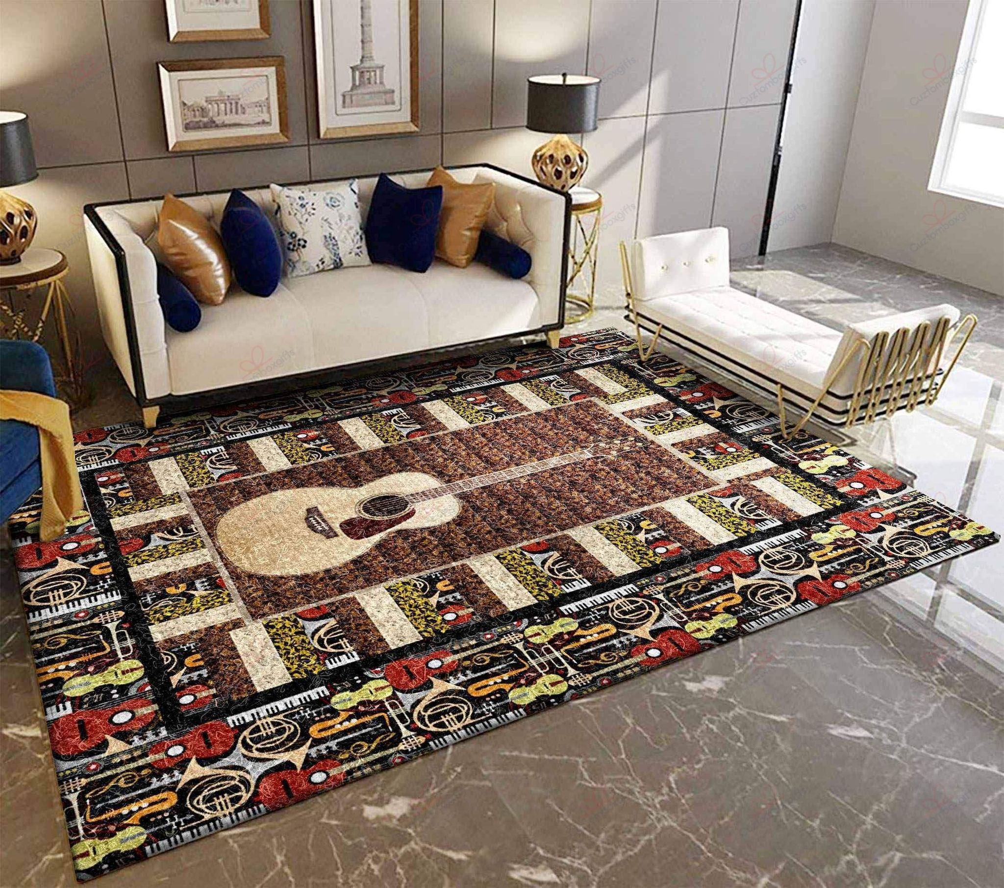 Big Guitar Rug Sport Decor Gift Floor Decor Living Room Carpet Rug Area Rug - 83560017905e Big Guitar Rug Sport Decor Gift Floor Decor Living Room Carpet Rug Area Rug - 83560017905e