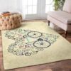 Bike Heart Rug Sport Decor Gift Floor Decor Living Room Carpet Rug Area Rug - bc5e91d63f15
