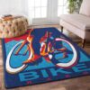 Bike Racing Rug Sport Decor Gift Floor Decor Living Room Carpet Rug Area Rug - 9aca245e7427
