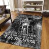Biker I Am The Storm Rug Sport Decor Gift Floor Decor Living Room Carpet Rug Area Rug - 60b5b9431c54