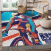 Biker Put The Fun Between Your Legs Rug Sport Decor Gift Floor Decor Living Room Carpet Rug Area Rug - 6b7ab13fc9ad