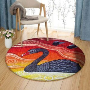 Billed Duck Round Carpet Floor Rug Living Room Bedroom Decor Round Area Rug Carpet