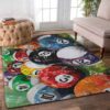 Billiard Balls Rug Sport Decor Gift Floor Decor Living Room Carpet Rug Area Rug - 2a78fcbcbab9