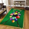 Billiards Rug Sport Decor Gift Floor Decor Living Room Carpet Rug Area Rug - d25e4e19c843