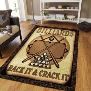 Billiards Rack It And Crack It Rug Sport Decor Gift Floor Decor Living Room Carpet Rug Area Rug - d9f7c1a0ec27