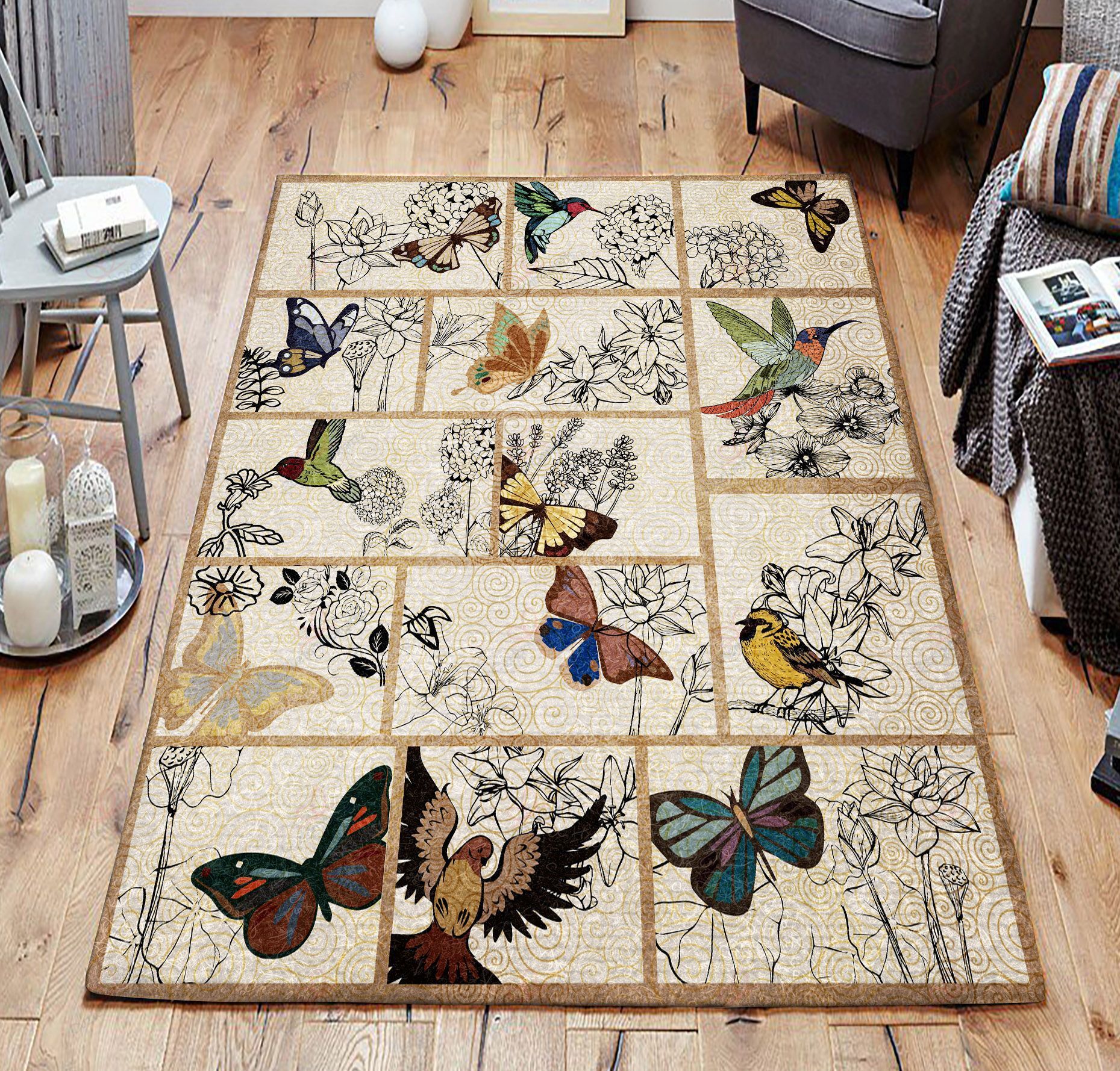 Bird And Butterfly Rug Sport Decor Gift Floor Decor Living Room Carpet Rug Area Rug - 0c07e22bcdc8 Bird And Butterfly Rug Sport Decor Gift Floor Decor Living Room Carpet Rug Area Rug - 0c07e22bcdc8