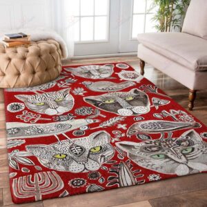 Bird And Cat Rug Sport Decor Gift Floor Decor Living Room Carpet Rug Area Rug - d9f84a342b47