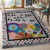 Bird And Flower 01 Rug Sport Decor Gift Floor Decor Living Room Carpet Rug Area Rug - 6df9c1f6681d