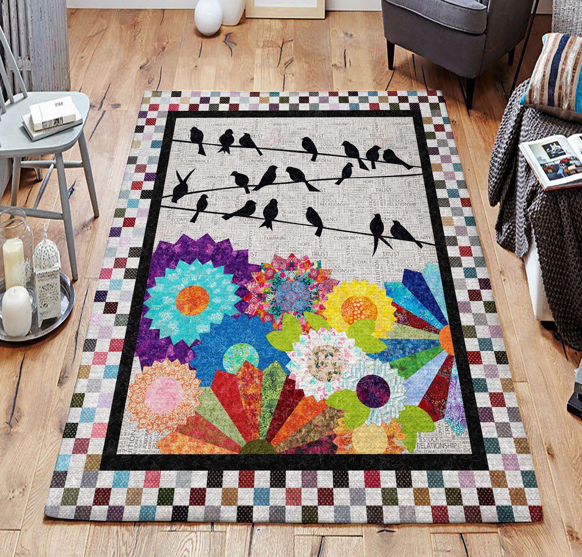 Bird And Flower 01 Rug Sport Decor Gift Floor Decor Living Room Carpet Rug Area Rug - 23e2aa0a6d8b Bird And Flower 01 Rug Sport Decor Gift Floor Decor Living Room Carpet Rug Area Rug - 23e2aa0a6d8b