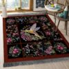 Bird And Flower 01 Rug Sport Decor Gift Floor Decor Living Room Carpet Rug Area Rug - 18e08f626f1c