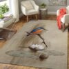 Bird And Flower Rug Sport Decor Gift Floor Decor Living Room Carpet Rug Area Rug - bab5f9689a00