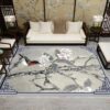 Bird And White Flower Rug Sport Decor Gift Floor Decor Living Room Carpet Rug Area Rug - f150d06afb29