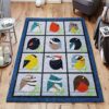 Bird Cartoon Rug Sport Decor Gift Floor Decor Living Room Carpet Rug Area Rug - fdecad01689c