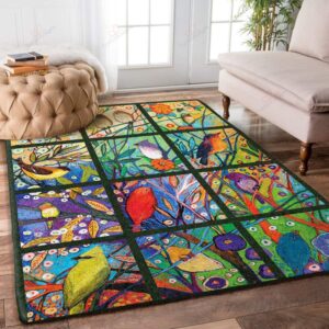 Bird Colorful Rug Sport Decor Gift Floor Decor Living Room Carpet Rug Area Rug - e04df1b850bb