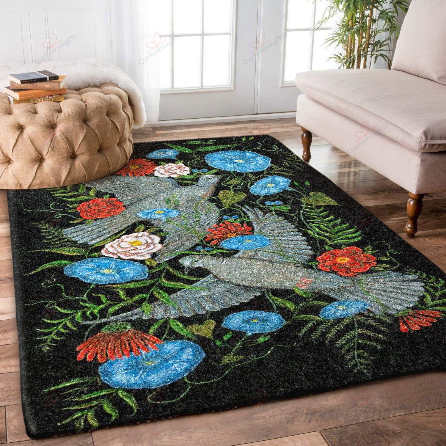 Bird Flower Rug Sport Decor Gift Floor Decor Living Room Carpet Rug Area Rug - d63a93c126af Bird Flower Rug Sport Decor Gift Floor Decor Living Room Carpet Rug Area Rug - d63a93c126af