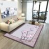 Bird Flower Pink Rug Sport Decor Gift Floor Decor Living Room Carpet Rug Area Rug - dc71a68076f1