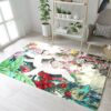 Bird Flowers 1 Rug Sport Decor Gift Floor Decor Living Room Carpet Rug Area Rug - 9a0c736b1f39