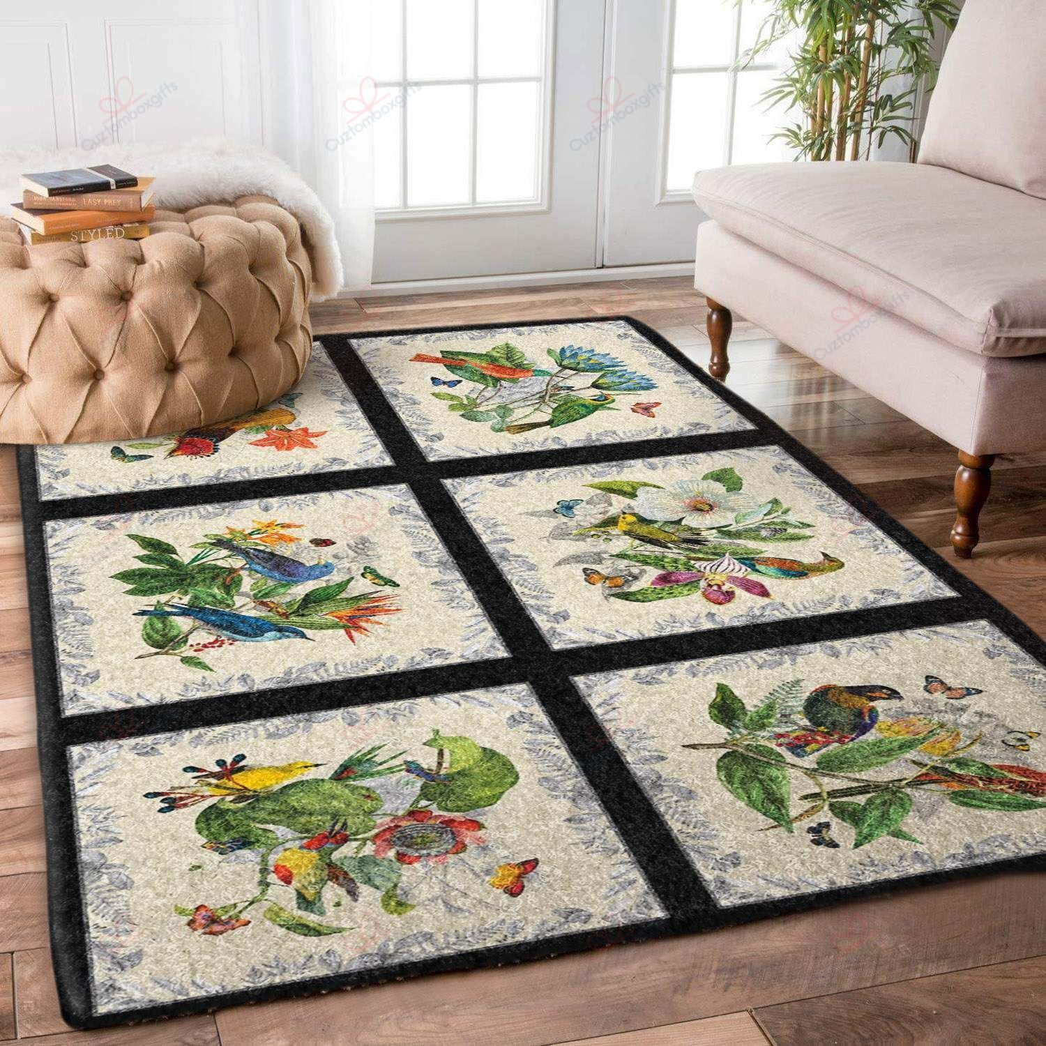 Bird Flowers Rug Sport Decor Gift Floor Decor Living Room Carpet Rug Area Rug - 401c9f9ce664 Bird Flowers Rug Sport Decor Gift Floor Decor Living Room Carpet Rug Area Rug - 401c9f9ce664