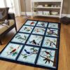 Bird Frame Rug Sport Decor Gift Floor Decor Living Room Carpet Rug Area Rug - 26ef28fd46e7